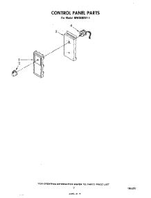 05 - Control Panel , Literature And Optional parts for Whirlpool Microwave MW3000XP1 from AppliancePartsPros.com