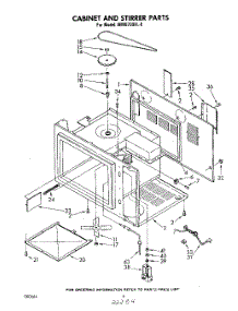 03 - Cabinet And Stirrer parts for Whirlpool Microwave MW8700XL0 from AppliancePartsPros.com