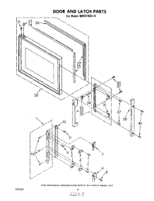 05 - Door And Latch parts for Whirlpool Microwave MW8700XL0 from AppliancePartsPros.com