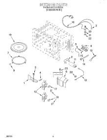 04 - Interior parts for Whirlpool Microwave MT7076XDQ0 from AppliancePartsPros.com
