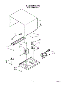 04 - Cabinet parts for Whirlpool Microwave MT6901XW0 from AppliancePartsPros.com