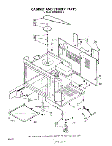 03 - Cabinet And Stirrer parts for Whirlpool Microwave MW8300XL2 from AppliancePartsPros.com