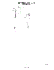 05 - Control Panel, Literature And Optional parts for Whirlpool Microwave MW3520XP2 from AppliancePartsPros.com