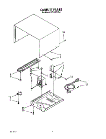 04 - Cabinet parts for Whirlpool Microwave MT9160XYQ0 from AppliancePartsPros.com
