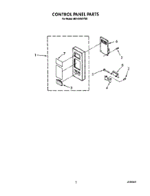 05 - Control Panel parts for Whirlpool Microwave MS1065XYQ0 from AppliancePartsPros.com