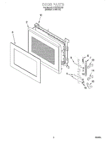 02 - Door parts for Whirlpool Microwave MT7076XDQ3 from AppliancePartsPros.com