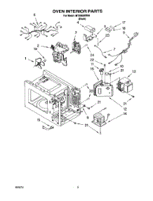 05 - Oven Interior, Literature parts for Whirlpool Microwave MT0061XBB0 from AppliancePartsPros.com
