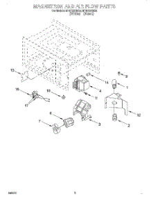 02 - Magnetron And Air Flow parts for Whirlpool Microwave MT6120XEB0 from AppliancePartsPros.com