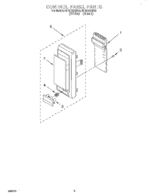 05 - Control Panel parts for Whirlpool Microwave MT6120XEB0 from AppliancePartsPros.com