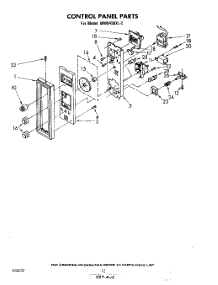 07 - Control Panel parts for Whirlpool Microwave MW8450XL2 from AppliancePartsPros.com