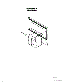 03 - Door, Lit / Optional parts for Whirlpool Microwave MW7500XW0 from AppliancePartsPros.com