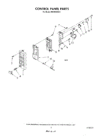 05 - Control Panel parts for Whirlpool Microwave MW3500XS0 from AppliancePartsPros.com