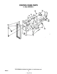 06 - Control Panel parts for Whirlpool Microwave MW8200XL1 from AppliancePartsPros.com