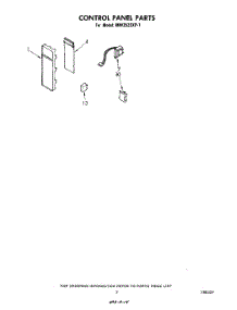 05 - Control Panel , Literature And Optional parts for Whirlpool Microwave MW352EXP1 from AppliancePartsPros.com