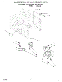 02 - Magnetron And Air Flow parts for Whirlpool Microwave MT6120XBB0 from AppliancePartsPros.com