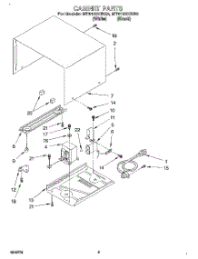 03 - Cabinet parts for Whirlpool Microwave MT6120XBB0 from AppliancePartsPros.com