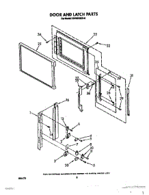 06 - Door And Latch parts for Whirlpool Microwave MW8900XS6 from AppliancePartsPros.com