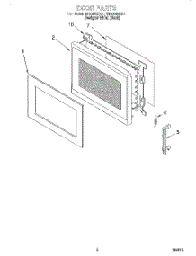 02 - Door parts for Whirlpool Microwave MT8066SEQ1 from AppliancePartsPros.com