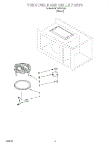 04 - Turn Table And Grille parts for Whirlpool Microwave MT2070XAB0 from AppliancePartsPros.com