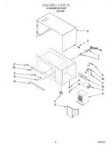 05 - Cabinet parts for Whirlpool Microwave MT2070XAB0 from AppliancePartsPros.com