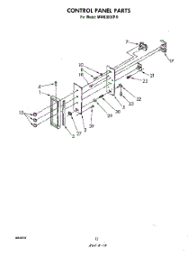 07 - Control Panel parts for Whirlpool Microwave MW8300XP0 from AppliancePartsPros.com