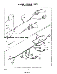 06 - Wiring Harness , Lit / Optional parts for Whirlpool Microwave MW8200XP0 from AppliancePartsPros.com