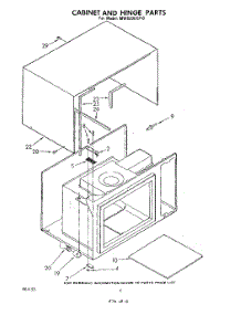 04 - Cabinet And Hinge parts for Whirlpool Microwave MW830EXP0 from AppliancePartsPros.com