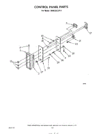 07 - Control Panel parts for Whirlpool Microwave MW830EXP0 from AppliancePartsPros.com