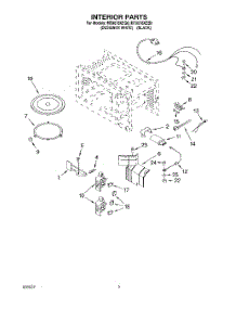 04 - Interior parts for Whirlpool Microwave MT8078XEQ0 from AppliancePartsPros.com