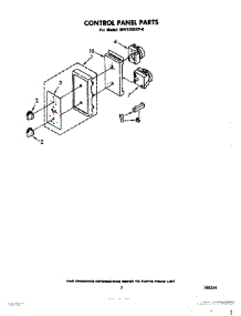 05 - Control Panel, Lit / Optional parts for Whirlpool Microwave MW1200XP0 from AppliancePartsPros.com