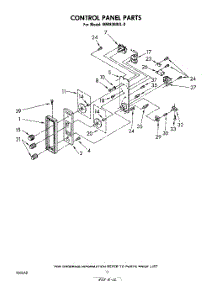 07 - Control Panel parts for Whirlpool Microwave MW8300XL0 from AppliancePartsPros.com