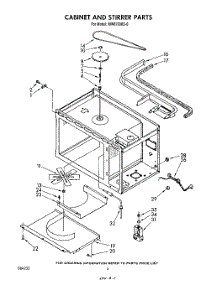 03 - Cabinet And Stirrer parts for Whirlpool Microwave MW8700XS0 from AppliancePartsPros.com