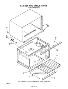 04 - Cabinet And Hinge parts for Whirlpool Microwave MW8700XS0 from AppliancePartsPros.com