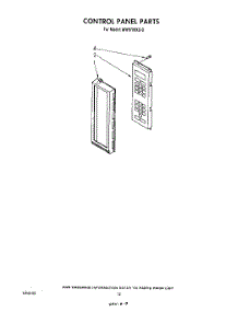 07 - Control Panel parts for Whirlpool Microwave MW8700XS0 from AppliancePartsPros.com