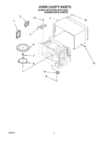 03 - Oven Cavity parts for Whirlpool Microwave MT5151XDQ5 from AppliancePartsPros.com