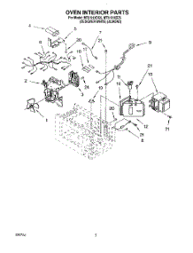 05 - Oven Interior, Literature parts for Whirlpool Microwave MT5151XDQ5 from AppliancePartsPros.com