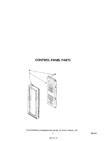 05 - Control Panel parts for Whirlpool Microwave MW8700XS1 from AppliancePartsPros.com