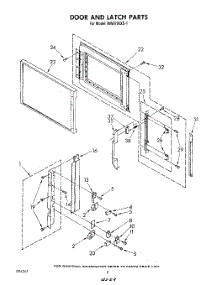 06 - Door And Latch parts for Whirlpool Microwave MW8700XS1 from AppliancePartsPros.com