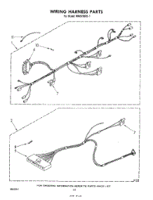 07 - Wiring Harness , Literature And Optional parts for Whirlpool Microwave MW8700XS1 from AppliancePartsPros.com