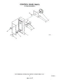 05 - Control Panel parts for Whirlpool Microwave MW1000XW0 from AppliancePartsPros.com