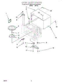 03 - Oven Cavity parts for Whirlpool Microwave MT1066XBQ0 from AppliancePartsPros.com