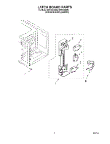 04 - Latch Board parts for Whirlpool Microwave MT5151XDZ5 from AppliancePartsPros.com