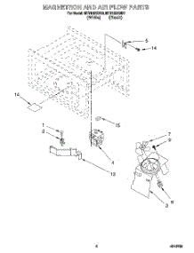 02 - Magnetron And Air Flow parts for Whirlpool Microwave MT6125XBB0 from AppliancePartsPros.com