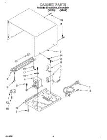 03 - Cabinet parts for Whirlpool Microwave MT6125XBB0 from AppliancePartsPros.com