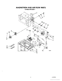 03 - Magnetron And Airflow parts for Whirlpool Microwave MW1200XS1 from AppliancePartsPros.com