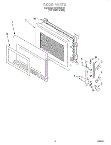 02 - Door parts for Whirlpool Microwave MT7078XDQ3 from AppliancePartsPros.com