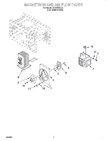 05 - Magnetron And Airflow parts for Whirlpool Microwave MT7078XDQ3 from AppliancePartsPros.com