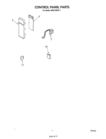 05 - Control Panel , Literature And Optional parts for Whirlpool Microwave MW1500XP1 from AppliancePartsPros.com
