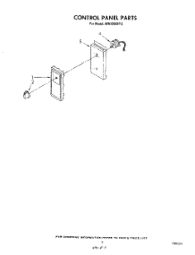 05 - Control Panel , Literature And Optional parts for Whirlpool Microwave MW3000XP2 from AppliancePartsPros.com