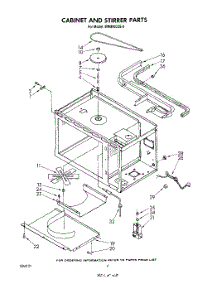 03 - Cabinet And Stirrer parts for Whirlpool Microwave MW8900XS0 from AppliancePartsPros.com